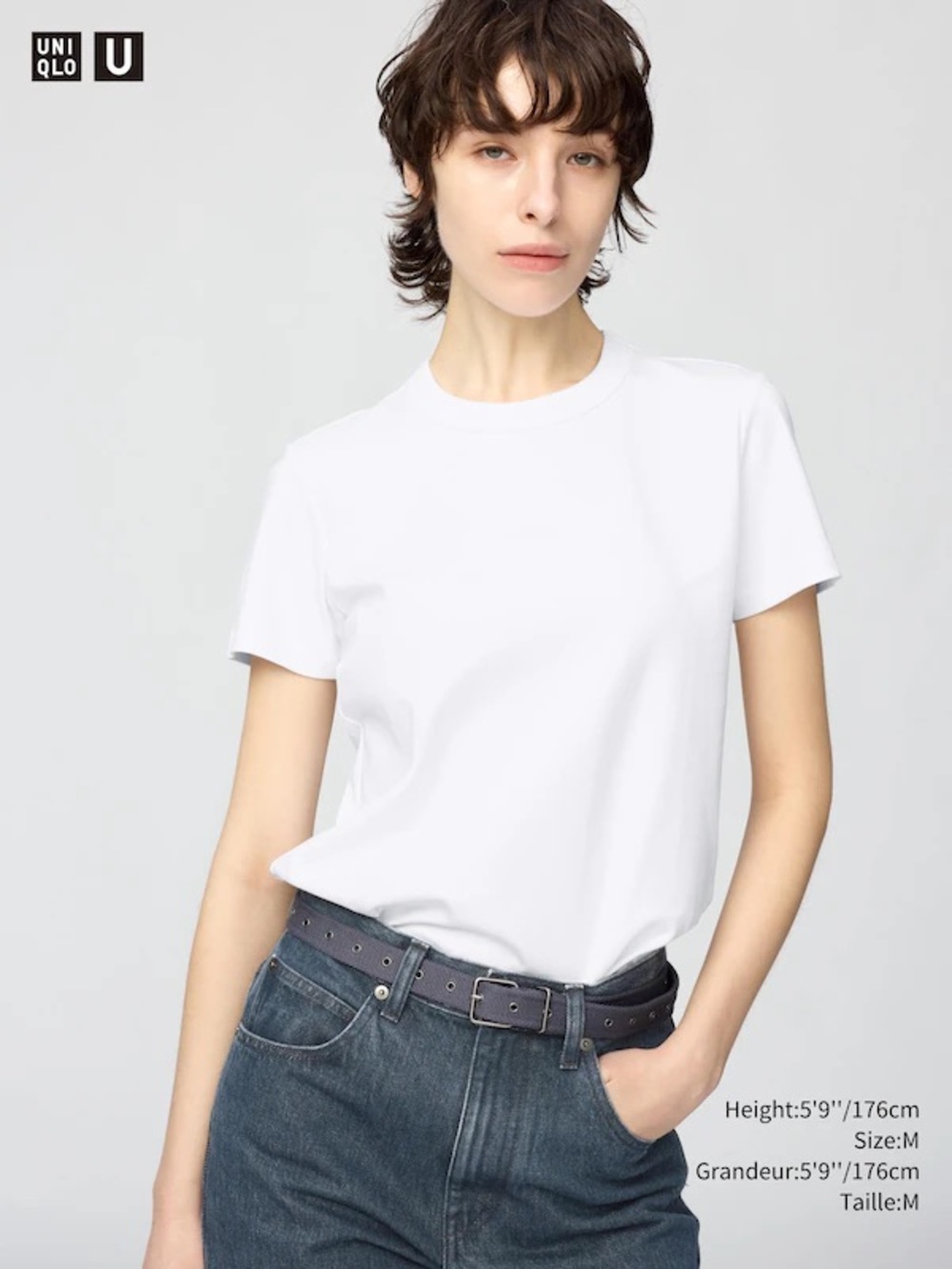 Uniqlo White Crew Neck T-Shirt